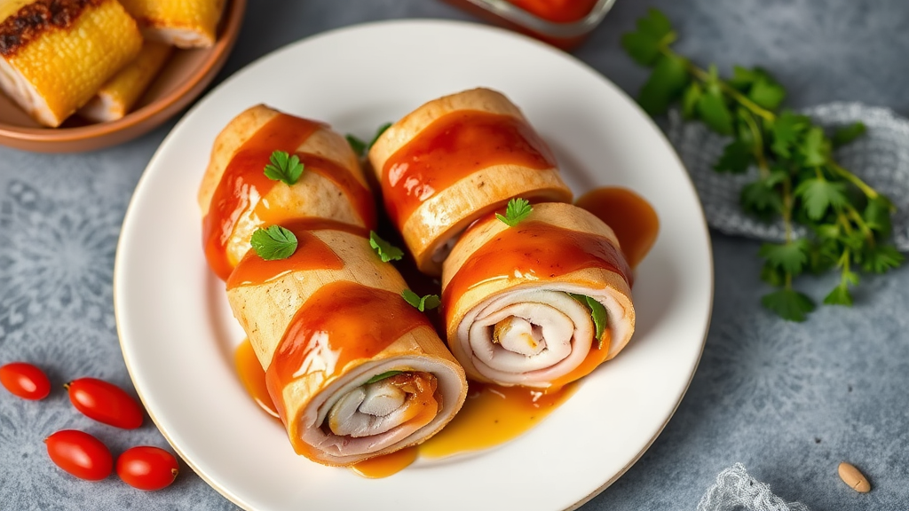 Honey Glazed Ham and Turkey Roll-Ups