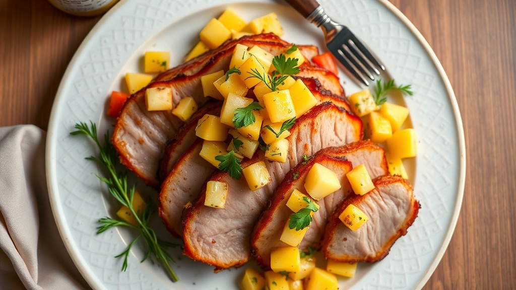 Honey-Glazed Ham with Pineapple Salsa