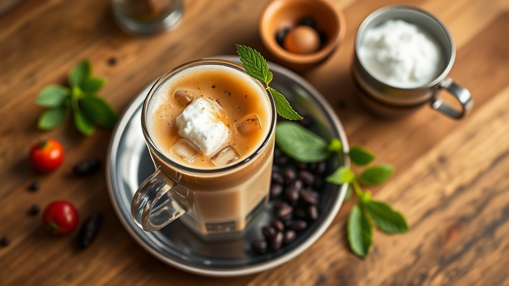 Iced Vanilla Coffee with Cold Foam