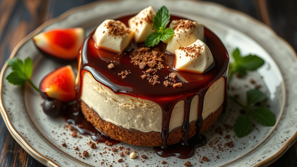 Irish Cream and Kahlua Cheesecake