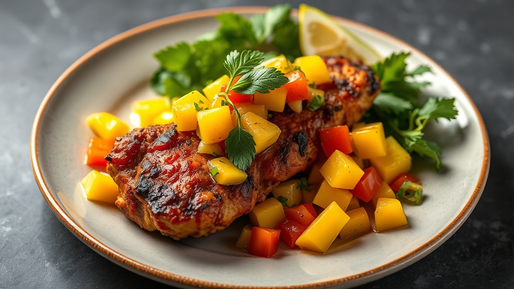 Jerk Chicken with Mango Salsa