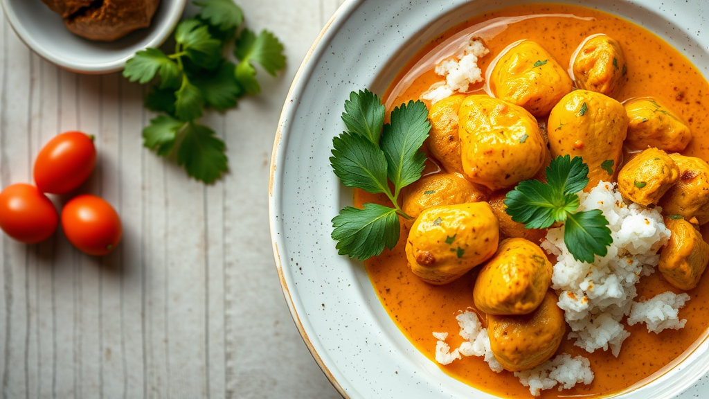 Keto Spicy Coconut Chicken Curry