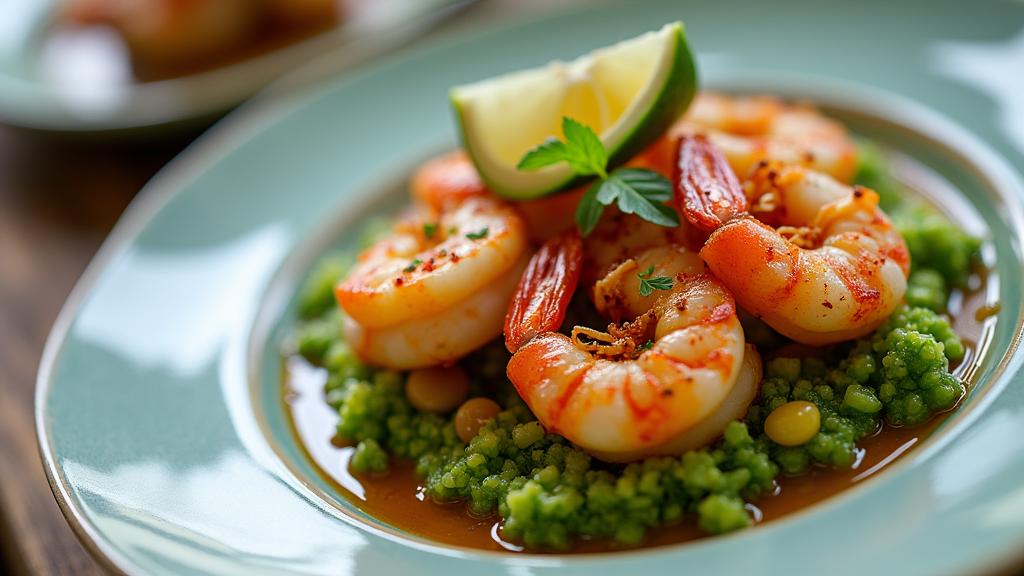 Key Lime Balsamic Shrimp with Avocado
