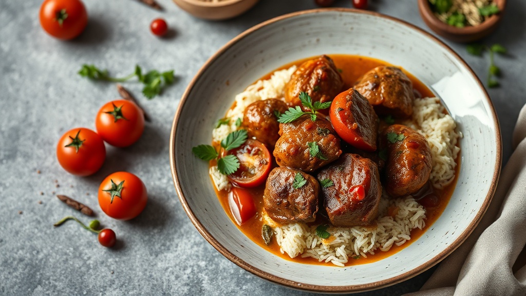 Lamb Curry with Tomatoes and Spices