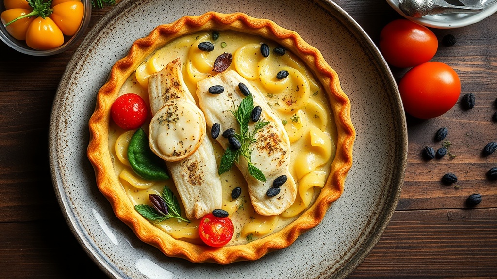 Lamprey Pie with Herb Crust