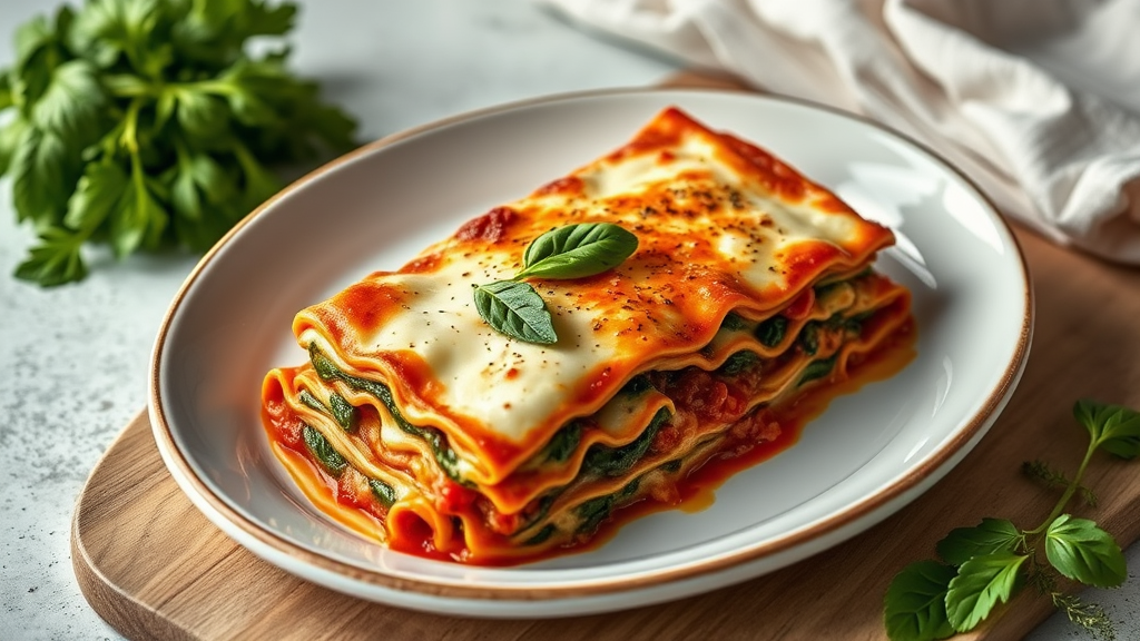 Lasagna al Forno with Spinach and Ricotta