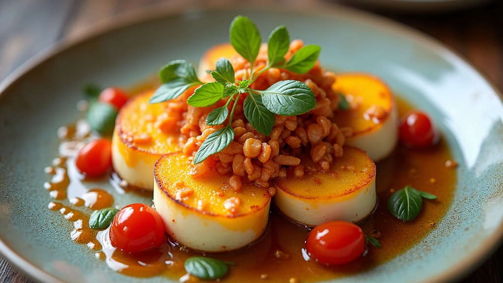 Lava Haloumi with Spicy Honey Drizzle