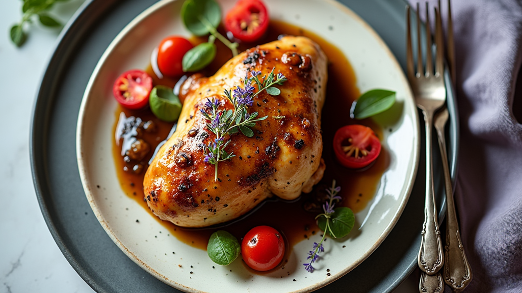 Lavender Balsamic Glazed Chicken