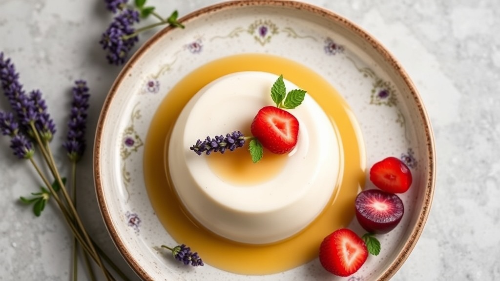 Lavender Honey Panna Cotta