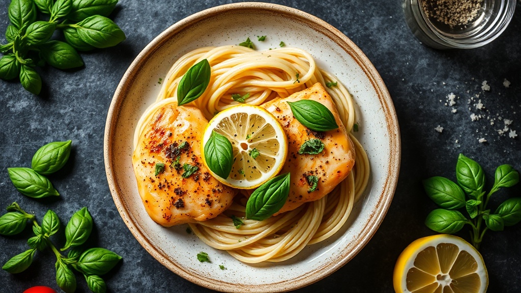 Lemon Basil Chicken Piccata