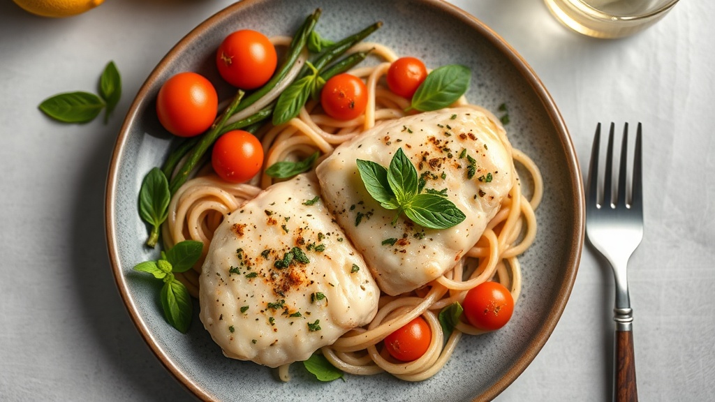 Lemon Basil Chicken Piccata
