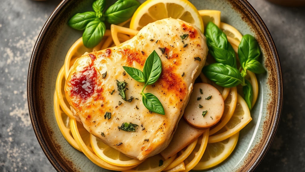 Lemon Basil Chicken Piccata