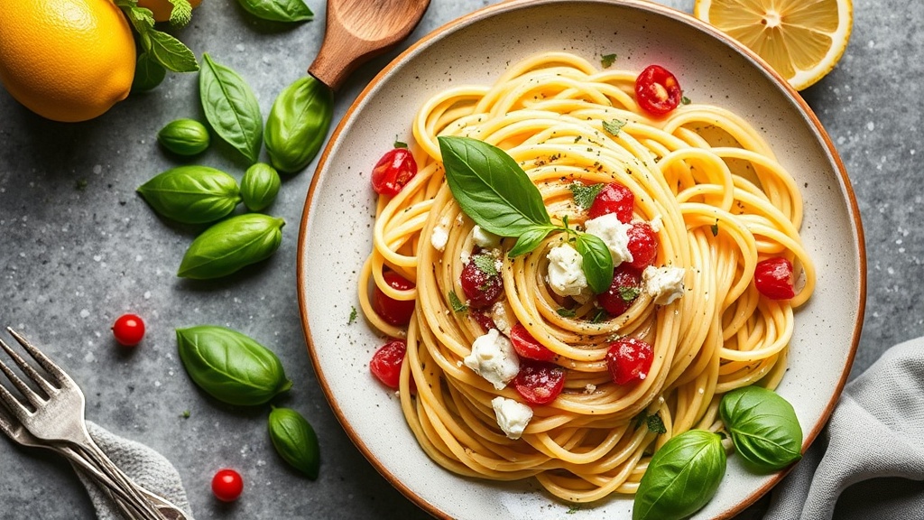 Lemon Basil Ricotta Pasta