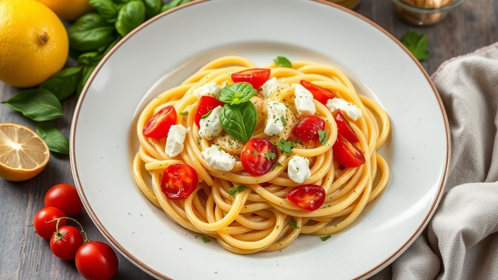 Lemon Basil Ricotta Pasta