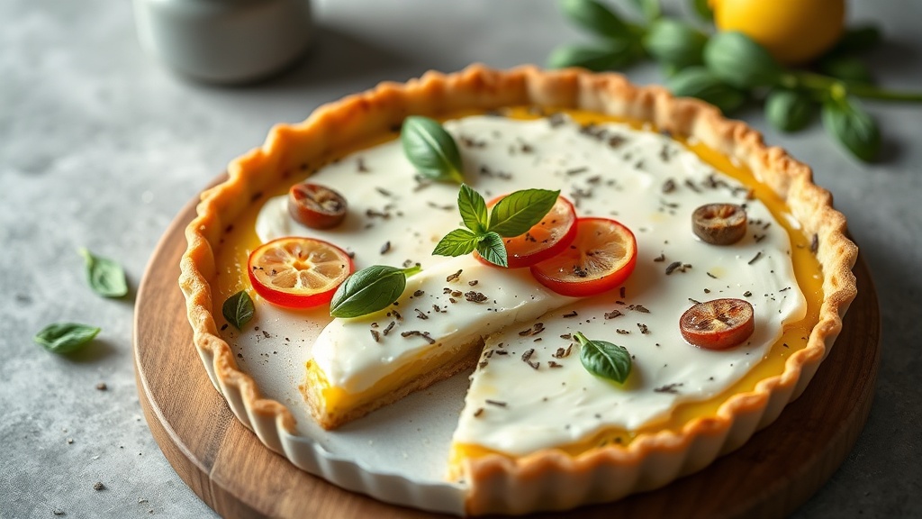 Lemon Basil Ricotta Tart (Creative Twist)