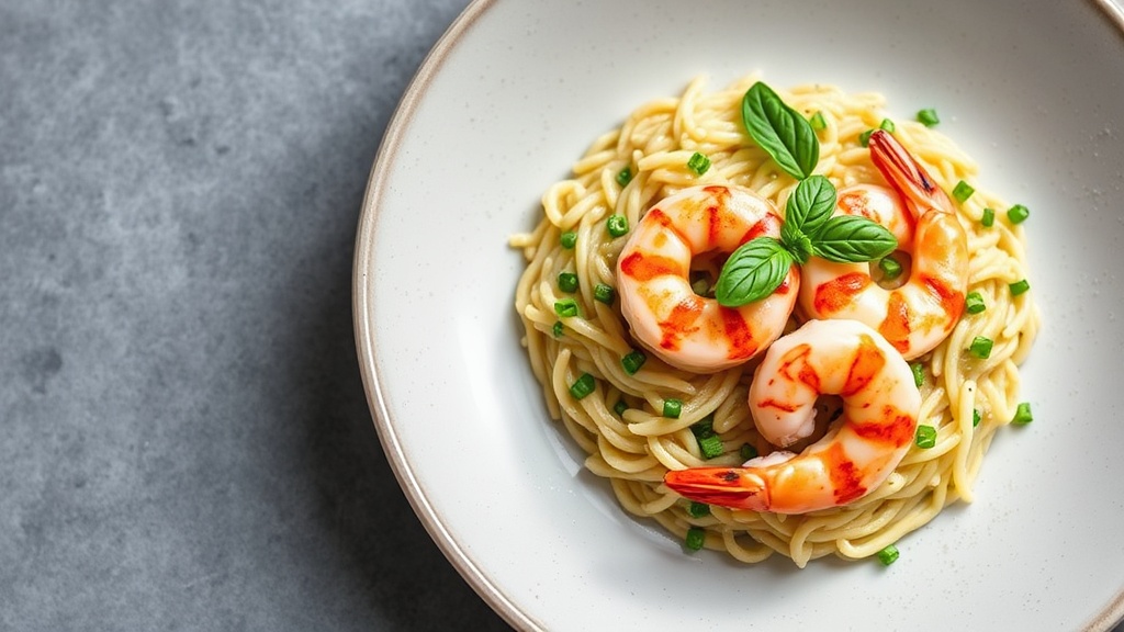 Lemon Basil Risotto with Grilled Shrimp