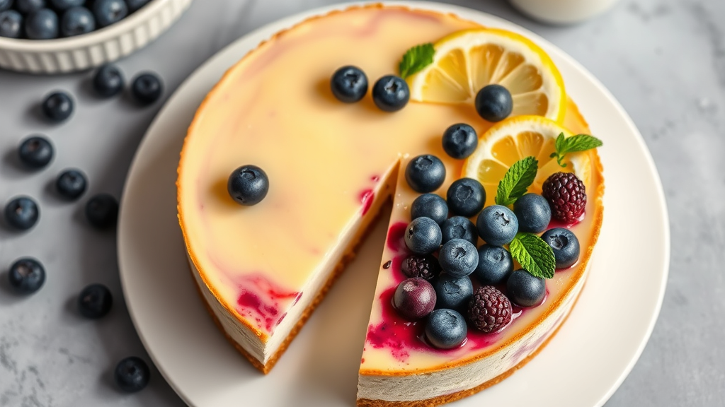 Lemon Blueberry Cheesecake