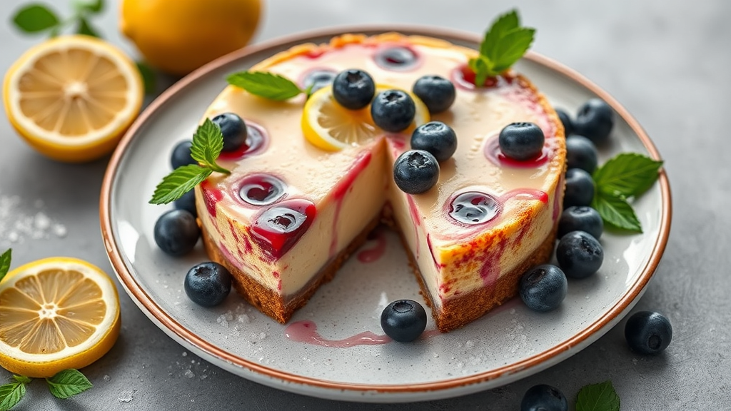 Lemon Blueberry Cheesecake