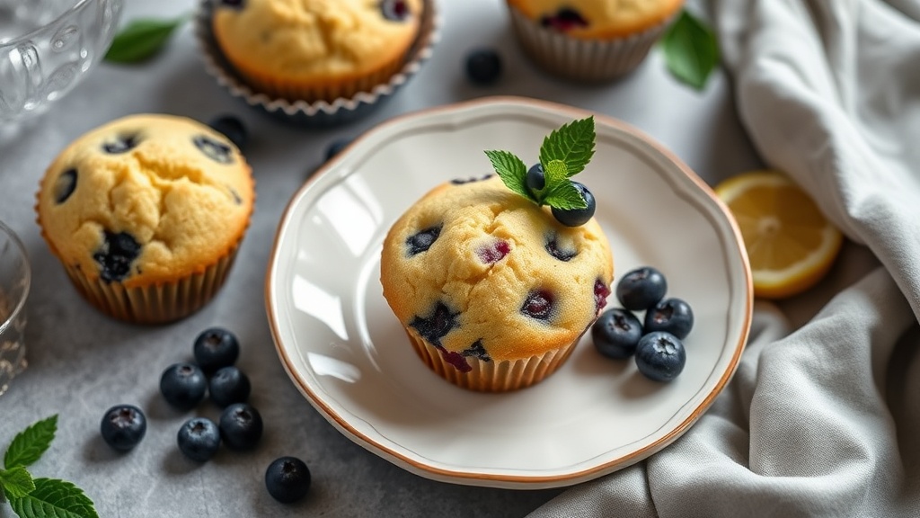 Lemon Blueberry Self-Raising Flour Muffins