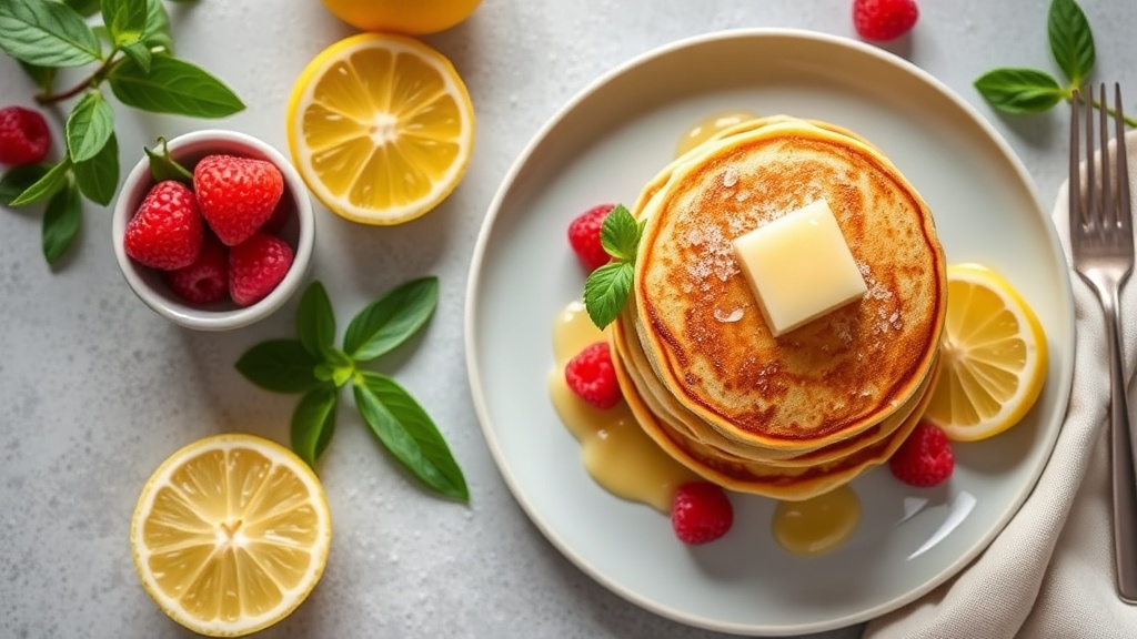 Lemon Butter Self-Raising Flour Pancakes