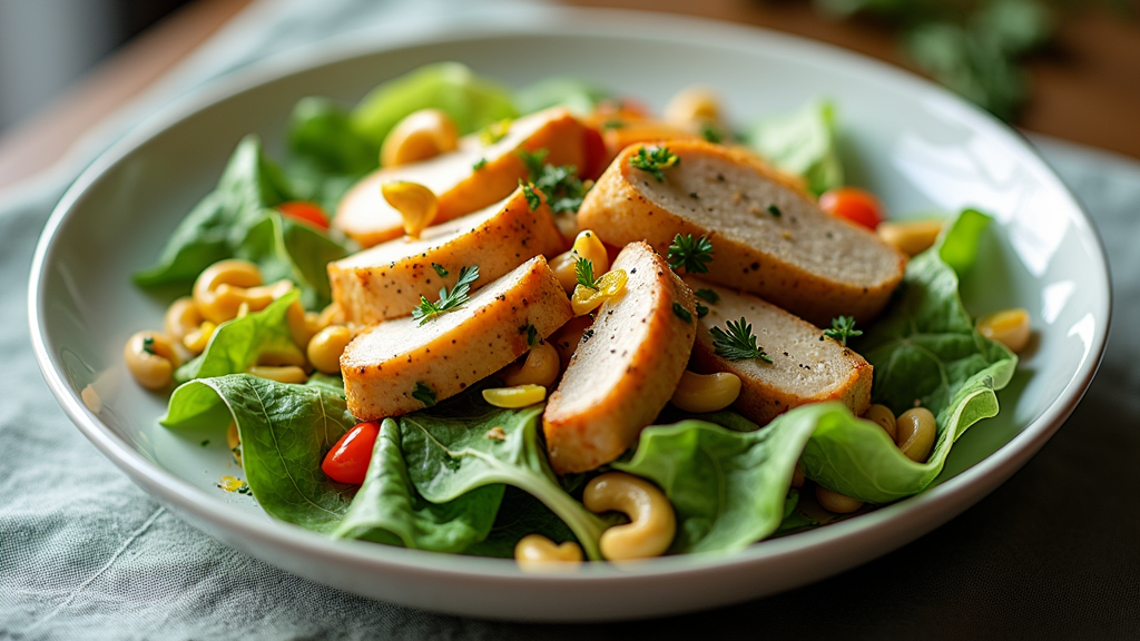 Lemon Cashew Chicken Salad