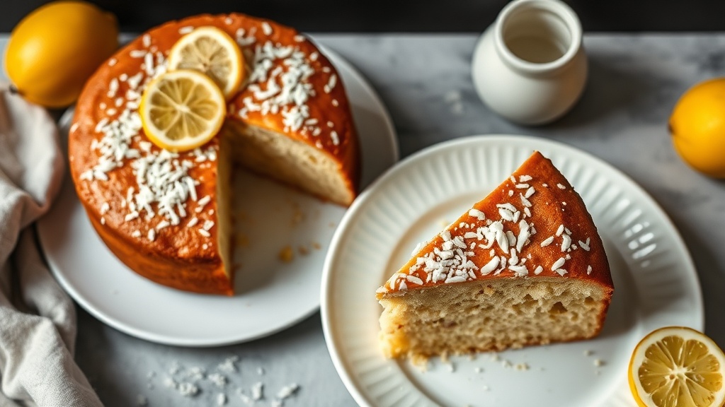Lemon Coconut Coffee Cake