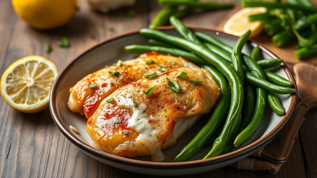 Lemon Garlic Chicken with Green Beans
