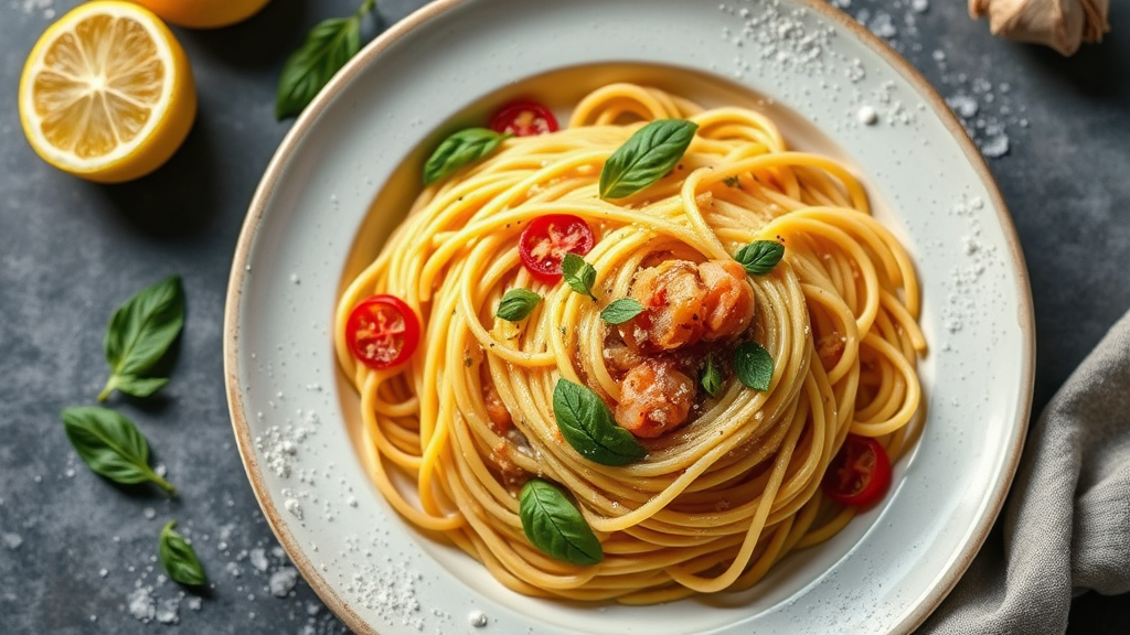 Lemon Garlic Gluten-Free Pasta