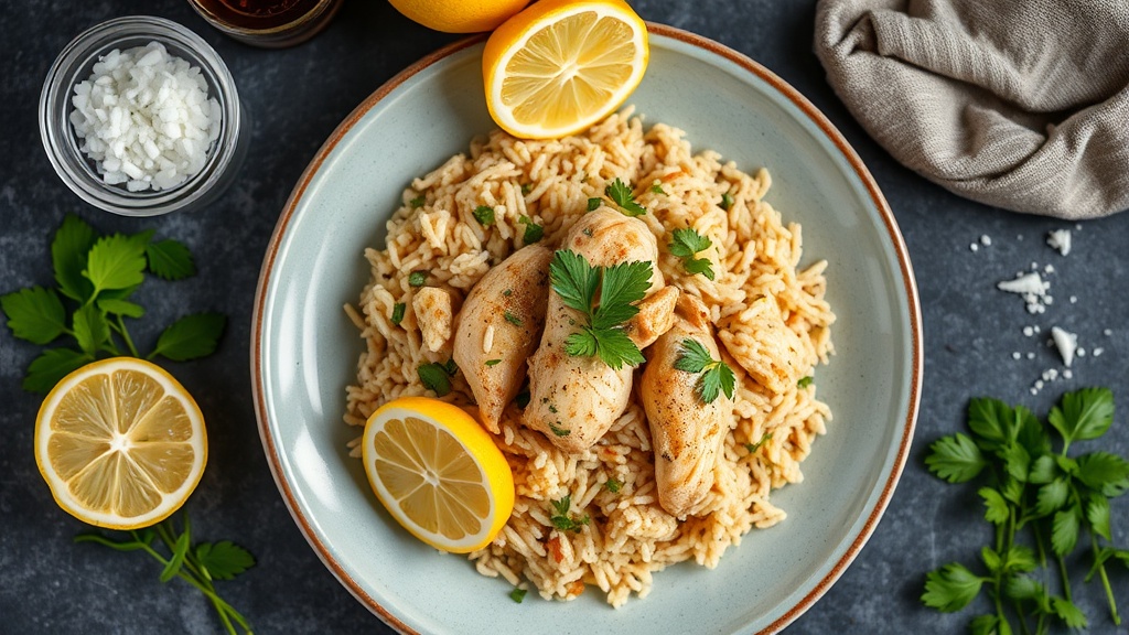 Lemon Herb Chicken Rice