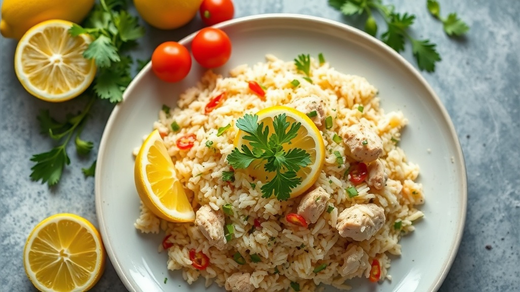 Lemon Herb Chicken Rice