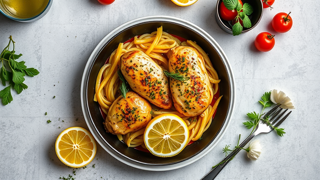 Lemon Herb Chicken Skillet