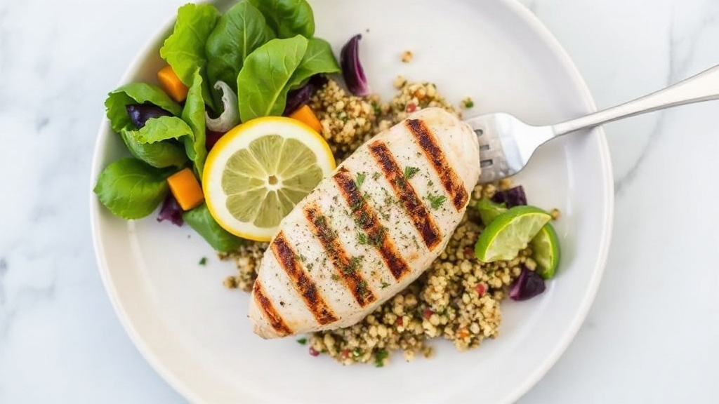 Lemon Herb Grilled Chicken with Quinoa Salad