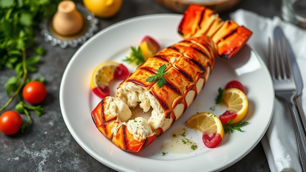 Lemon Herb Grilled Lobster Tail