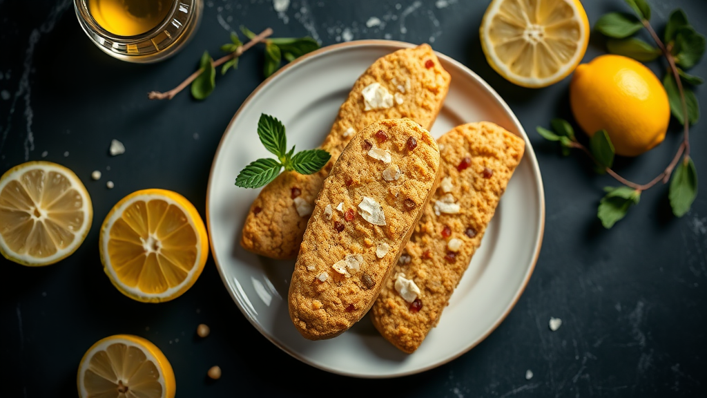 Lemon Olive Oil Biscotti