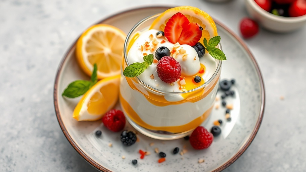 Lemon Ricotta Yogurt Parfait