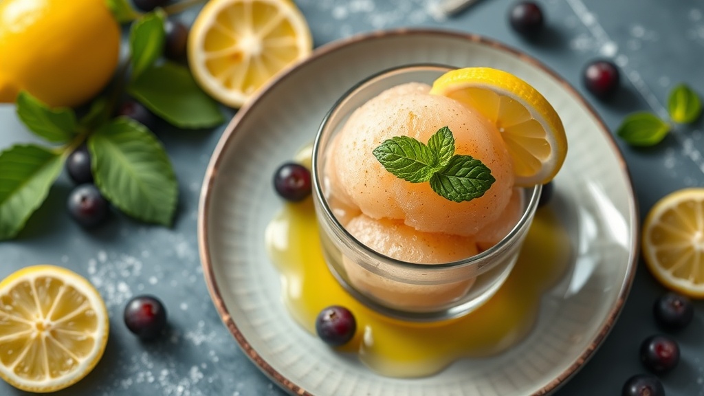 Lemon-Grape Sorbet