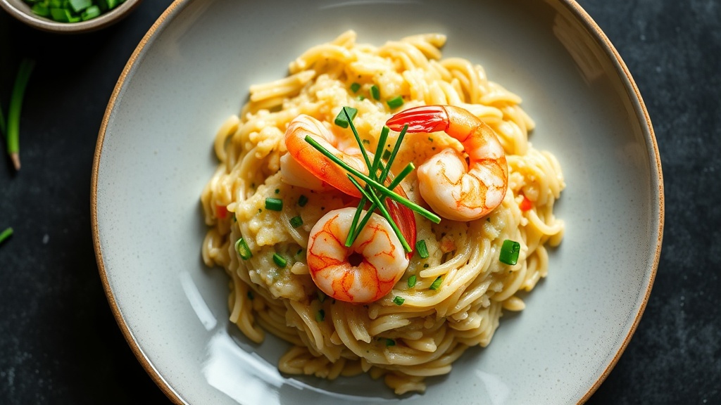 Lemongrass Shrimp Risotto with Chives