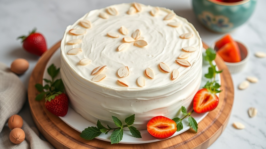 Light and Airy Almond White Cake