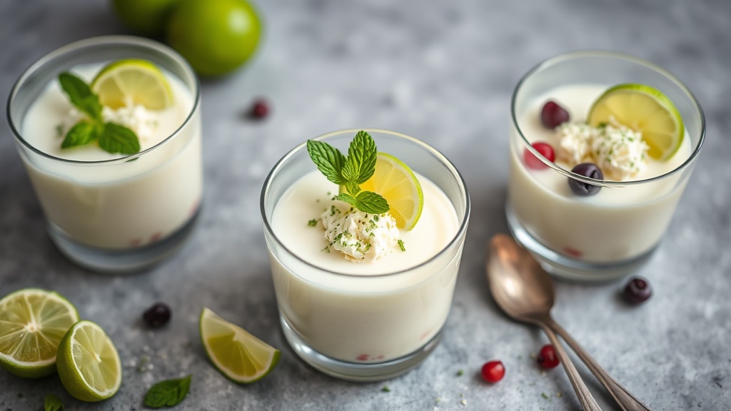 Lime Coconut Pudding Parfaits