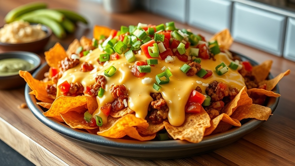 Loaded Nachos with Cheese Sauce (Copycat Recipe)