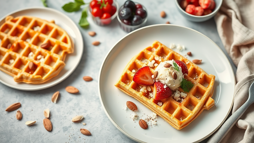 Low FODMAP Vanilla Almond Waffles