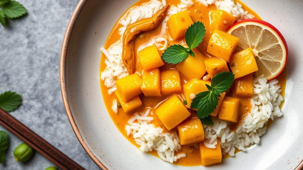 Mango Coconut Thai Curry (Fusion Recipe)