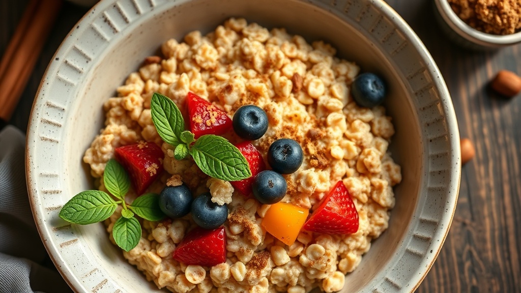 Maple Cinnamon Oatmeal Bowl