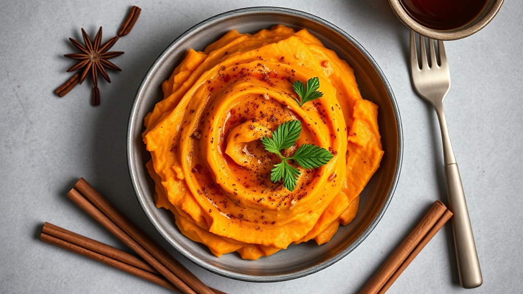 Maple Cinnamon Sweet Potato Mash