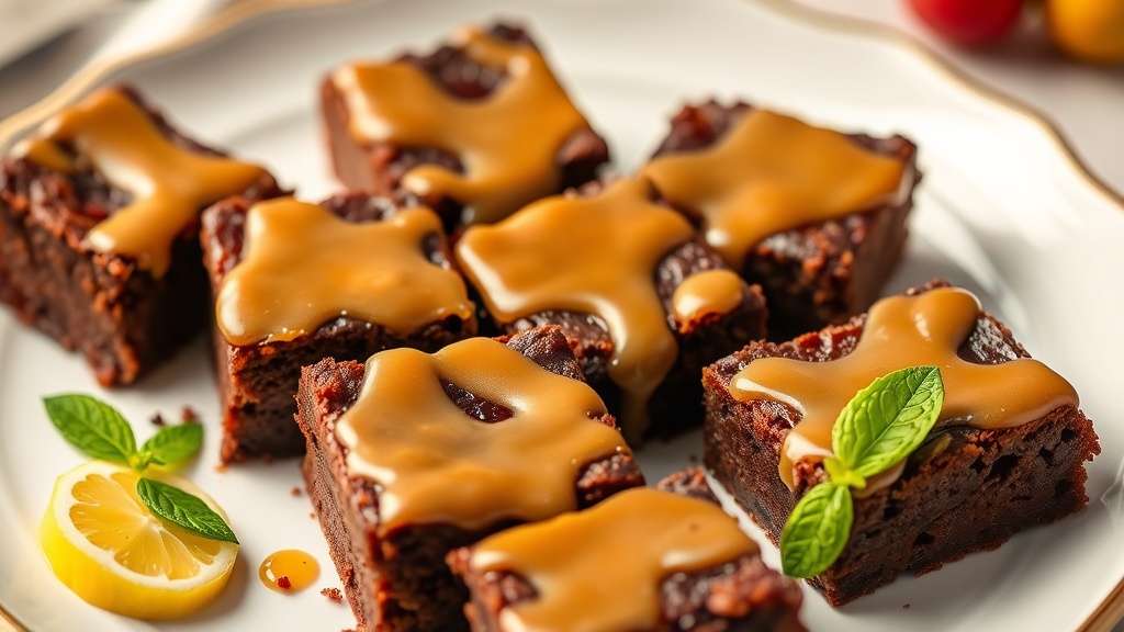 Maple Glazed Vanilla Brownies