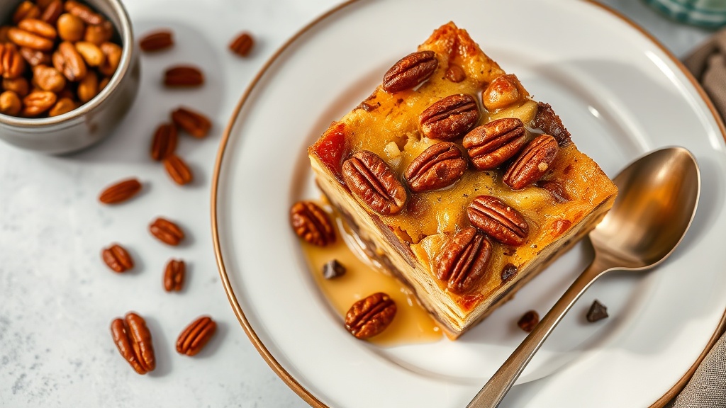 Maple Pecan Bread Pudding