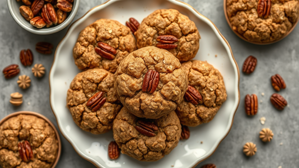 Maple Pecan Oatmeal Cookies