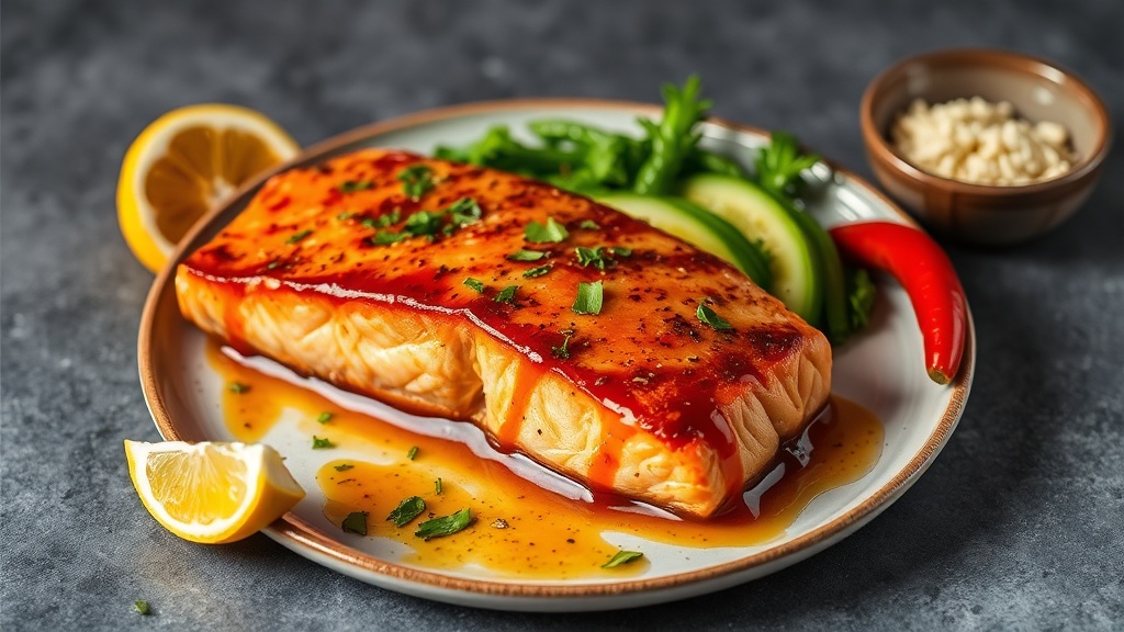Maple-Cayenne Glazed Salmon