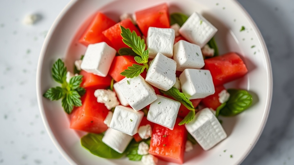 Marshmallow Watermelon Salad