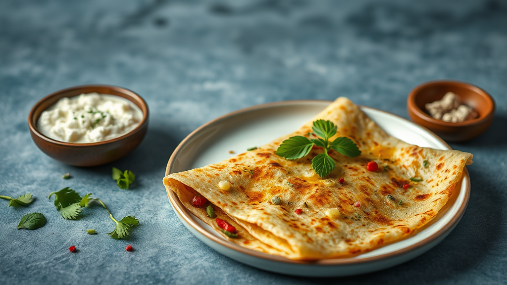 Masala Dosa with Coconut Chutney